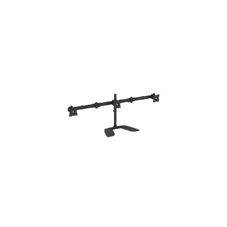 StarTech.com Triple Monitor Stand for VESA Mount Monitors up to 27" - Steel (ARMBARTRIO2) - Stand (end caps, pole, base plate, crossbar, washers, screws, collar, 2 monitor arms, VESA mount bracket, 2 thumbscrews) - for 3 monitors (adjustable arm) - plastic, aluminium, steel - black - screen size: 13"-27" - stand mountable - for P / N: DK30CH2DPPD, USB3DOCKH2DP - 0