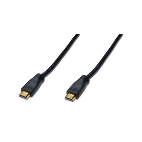 ASSMANN HDMI High Speed - HDMI cable - HDMI male to HDMI male - 15 m - double shielded - black - 3