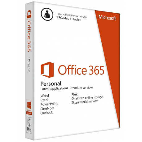 Microsoft Office 365 Personal, 1 Year Subscription - Online