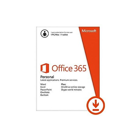 Microsoft Office 365 Personal, 1 Year Subscription - Online