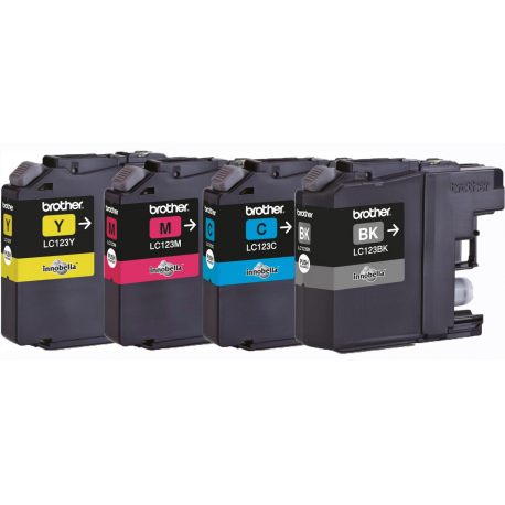 Brother LC123VALBPDR Value Ink Cartridge pack - black, yellow, cyan, magenta