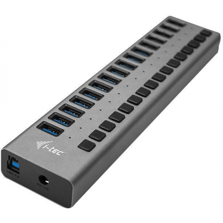 i-Tec USB 3.0 Charging HUB 16 port + Power Adapter 90 W - Hub - 16 x SuperSpeed USB 3.0 - desktop - 2