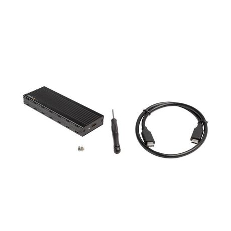 StarTech.com USB-C (10Gbps) to M.2 NVMe SSD Enclosure - Portable M.2 PCIe Aluminum Case - 1GB / s Read & Write - Mac & PC - Storage enclosure - M.2 - M.2 Card - USB 3.1 (Gen 2) - black - 4