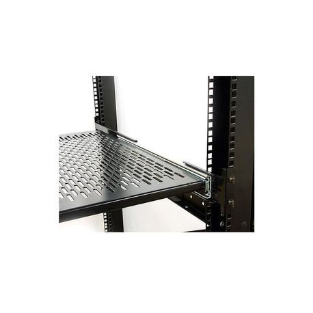 StarTech.com Server Rack Shelf - 2U - 20 to 30in Adjustable Mounting Depth - Vented - Server Rack Cabinet Shelf - 24in Deep - Rack shelf - 1U - 19" - for P / N: RK1233BKM, RK2433BKM, RK2537BKM, RK3236BKF, RK4236BKB, RK4242BK24, RK4242BK30 - 2