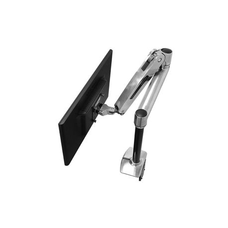 Ergotron LX - Mounting kit (extender arm, pole, VESA adapter, sit-stand arm, desk clamp base, grommet-mount base) - for LCD display - aluminium - polished aluminium - screen size: up to 42" - desk-mountable - 3