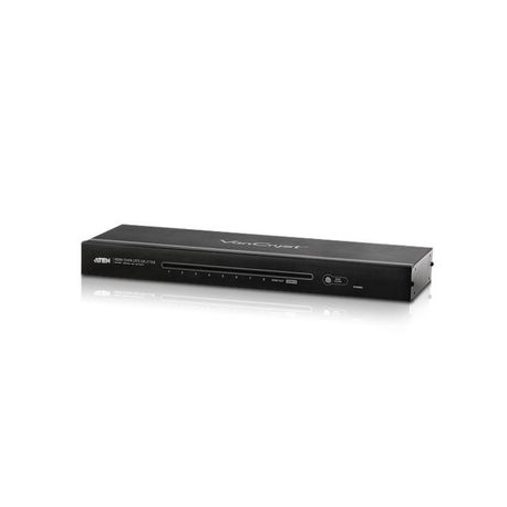 ATEN VS1808T HDMI Over Cat 5 Splitter - Video / audio extender - HDMI - over CAT 5 - 8 ports - up to 60 m - 8