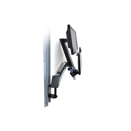 Ergotron StyleView - Mounting kit (wrist rest, track mount bracket kit, height adjust bracket, keyboard tray with left / right mouse tray, barcode scanner and mouse holder, combo arm) - for LCD display  /  PC equipment - white - screen size: up to 24" - 7