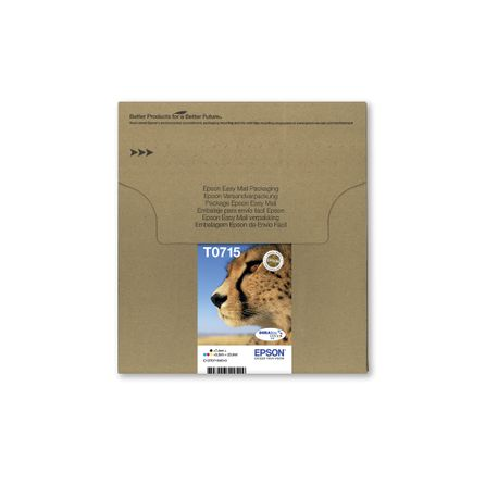 Epson T071 Easy Mail Packaging - 4-pack - 23.9 ml - black, yellow, cyan, magenta - original - box - ink cartridge - for Stylus DX9400, SX115, SX210, SX215, SX218, SX415, SX515, SX610; Stylus Office BX310, BX610 - 2
