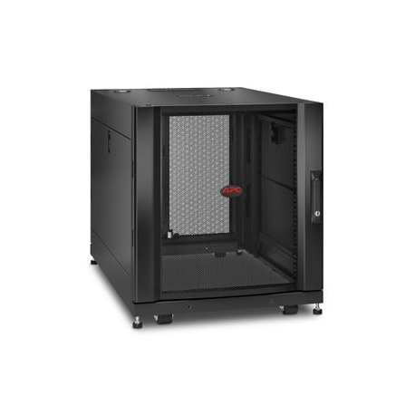 APC NetShelter SX - Rack cabinet - black - 12U - 19" - for P / N: SURT48RMXLBP - 1