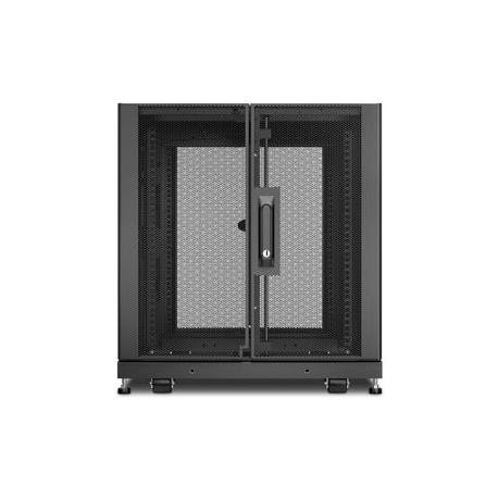 APC NetShelter SX - Rack cabinet - black - 12U - 19" - for P / N: SURT48RMXLBP - 3