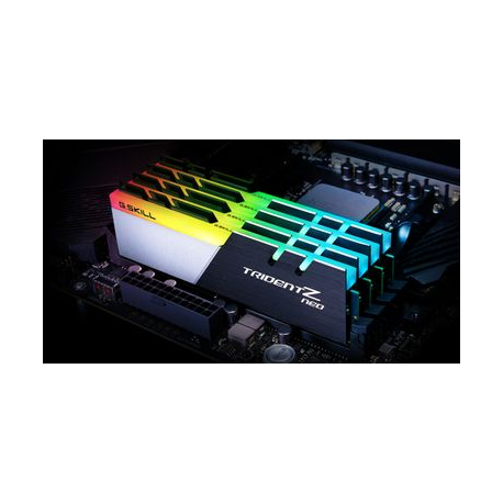 G.Skill TridentZ Neo Series - DDR4 - kit - 32 GB: 2 x 16 GB - DIMM 288-pin - 3600 MHz  /  PC4-28800 - CL16 - 1.35 V - unbuffered - non-ECC - brushed black, brushed aluminium black, powder coated silver - 1