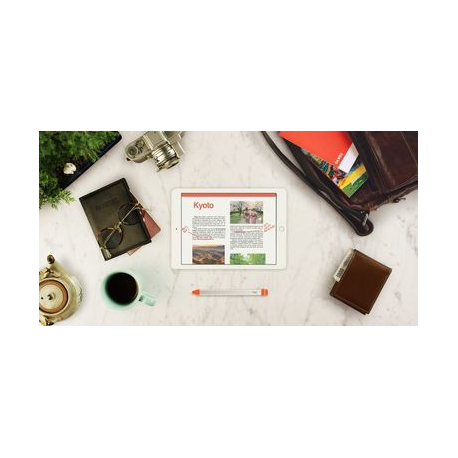 Logitech Crayon - Digital pen - wireless - intense sorbet - 23