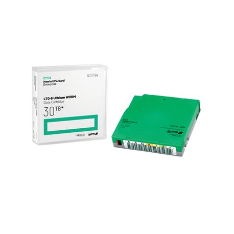 HPE Ultrium WORM Data Cartridge - LTO Ultrium WORM 8 - 12 TB  /  30 TB - write-on labels - green - for StoreEver LTO-8 Ultrium 30750, LTO-8 Ultrium 30750 TAA - 2