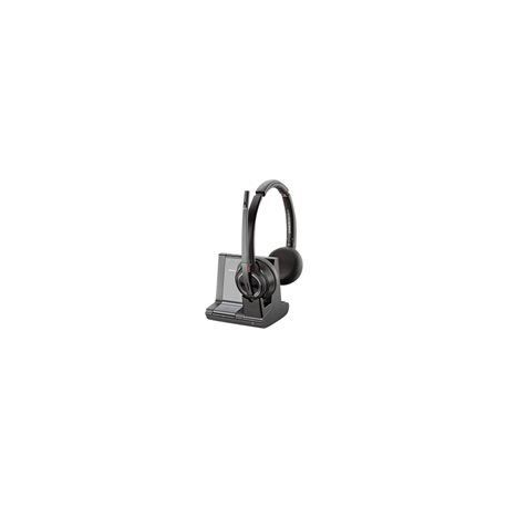 Poly Savi 8200 Series W8220 / A - Headset - on-ear - DECT / Bluetooth - wireless - active noise cancelling - 0