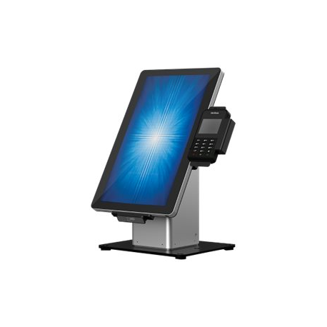 Elo Slim Self-Service - Stand - for point of sale terminal - black / silver - floor-standing - for Elo 1502L, 2002L, 2202L, 2402L, 2702L; I-Series ESY15i2, ESY15i5, ESY22i2, ESY22i5 - 0