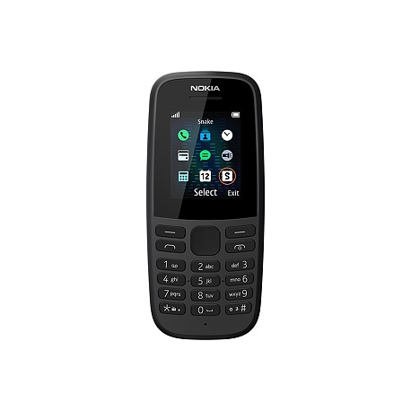 Nokia 105 (2019) TA-1174 Black, 1.77 ", TFT, 120 x 160 pixels, 4 MB, 4 MB, Dual SIM, USB version microUSB
