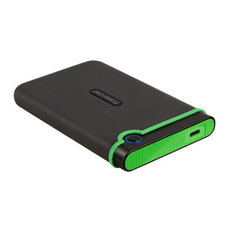 Transcend StoreJet 25M3C - Hard drive - 2 TB - external (portable) - 2.5" - USB 3.1 Gen 1 - iron grey - 4