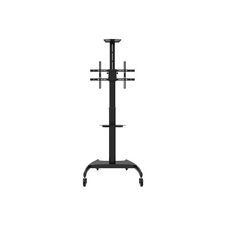 NewStar Mobile Flat Screen Floor Stand (height: 130-162 cm), 37-70", c:Black