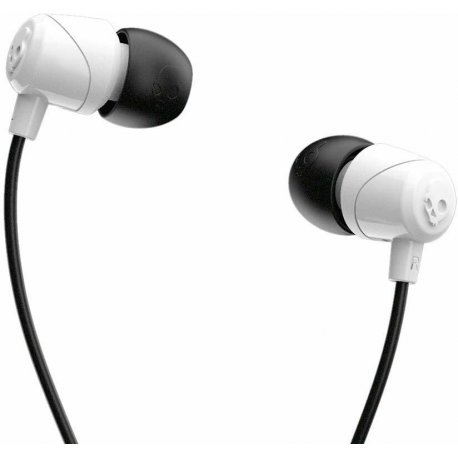 Skullcandy Jib - Earphones with mic - in-ear - wired - 3.5 mm jack - noise isolating - white / black / white - 1