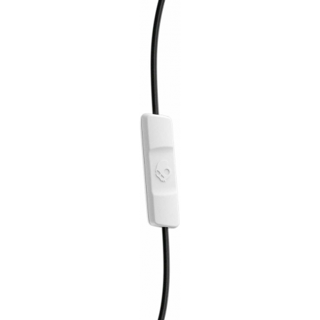 Skullcandy Jib - Earphones with mic - in-ear - wired - 3.5 mm jack - noise isolating - white / black / white - 2