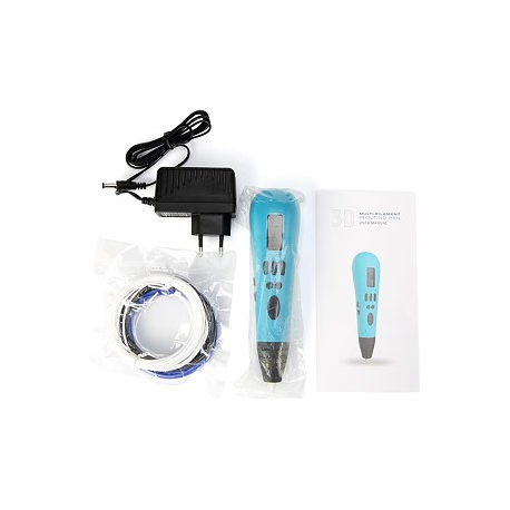 Gembird Multi-filament 3D printing pen, ABS/PLA filament, blue