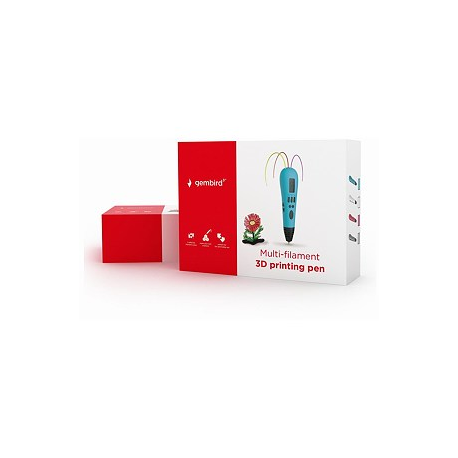Gembird Multi-filament 3D printing pen, ABS/PLA filament, blue