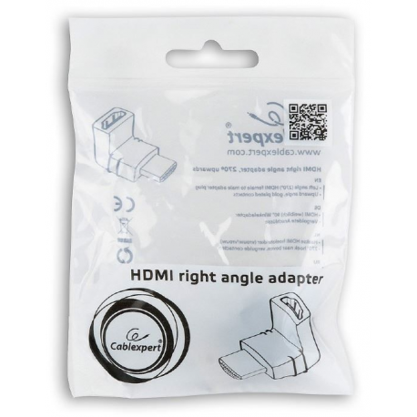 Cablexpert A-HDMI270-FML - HDMI adapter - HDMI male straight to HDMI female angled - 2