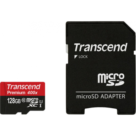 Transcend 128GB MICROSDXC CLASS10 U1 (128GB, microSDXC/SDHC, Class 10, UHS-I)