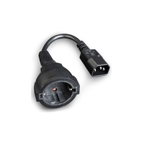 Cablexpert - Power adapter - power CEE 7 / 4 (SCHUKO) (F) - IEC 320 EN 60320 C14 - 0.15 m - 1