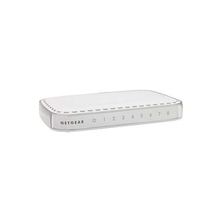 Netgear 8-PORT GIGABIT ETHERNET SWITCH (The NETGEAR 8-Port Gigabit Ethernet Switch provides an ideal Gigabit Ethernet connection