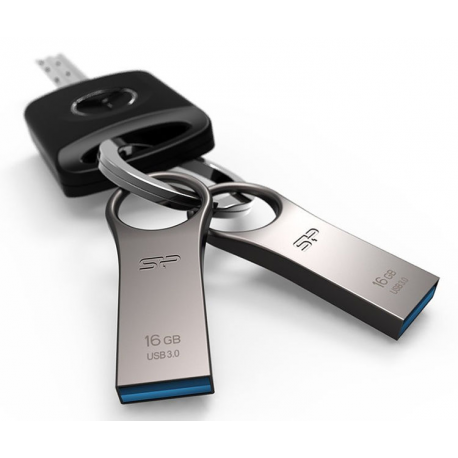 SILICON POWER Jewel J80 - USB flash drive - 16 GB - USB 3.0 - titanium - 2