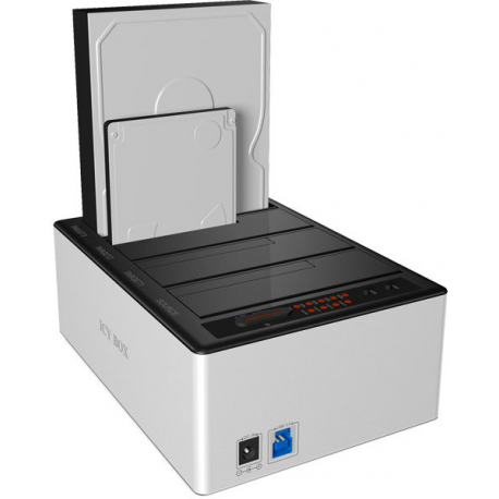 Raidsonic Icy Box Docking and Clone Station for 4x 2.5'' & 3,5'' HDD SATA, USB 3.0, JBOD