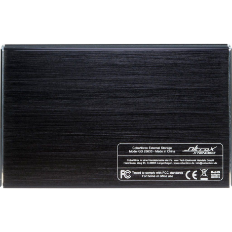 Drive Cabinet INTER-TECH Coba Nitrox (2.5" HDD, SATA/SATA II, USB3.0) Black - 4