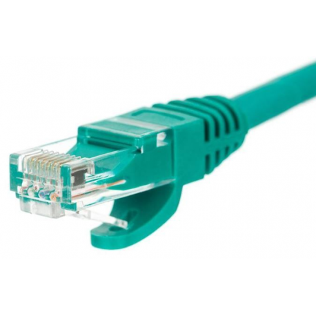 Netrack - Patch cable - RJ-45 (M) to RJ-45 (M) - 25 cm - UTP - CAT 5e - molded, snagless - green - 1