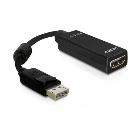 Delock Adapter Displayport male > HDMI female - Adapter - DisplayPort male to HDMI female - 12.5 cm - 2