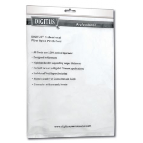 DIGITUS Professional - Patch cable - ST multi-mode (M) to ST multi-mode (M) - 1 m - fibre optic - 50  /  125 micron - OM2 - halogen-free - orange - 2