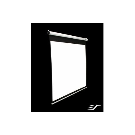 Elite Screens M100XWH Manual Pull Down Screen 100&#39;&#39; 16:9 / Diagonal 254cm, W 221.5cm x H 124.7cm / White case / Dual wal
