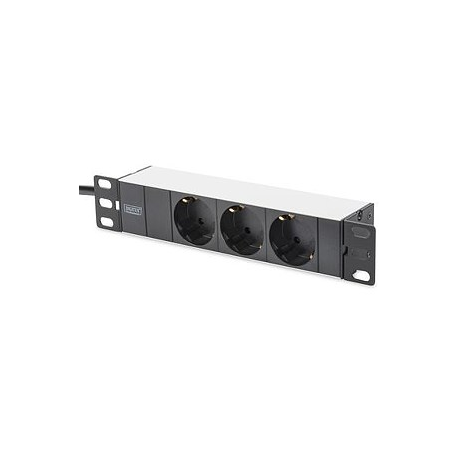 DIGITUS Professional DN-95411 - Power distribution strip (rack-mountable) - AC 250 V - 4 kW - output connectors: 3 - 1