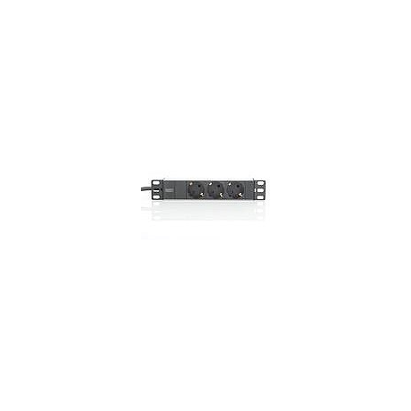 DIGITUS Professional DN-95411 - Power distribution strip (rack-mountable) - AC 250 V - 4 kW - output connectors: 3 - 3