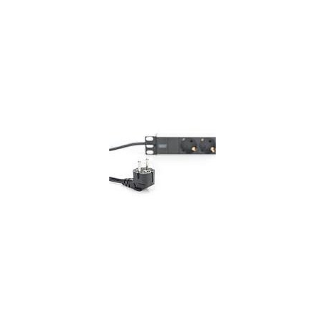 DIGITUS Professional DN-95411 - Power distribution strip (rack-mountable) - AC 250 V - 4 kW - output connectors: 3 - 5