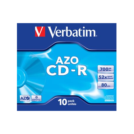 Verbatim 43327/KIT CD-R 80 Crystal Super AZO 