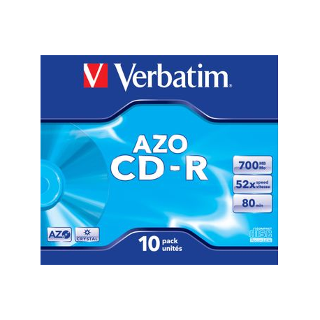 VERBATIM CD-R/DLP/->52X/10-PACK-JEWEL, C