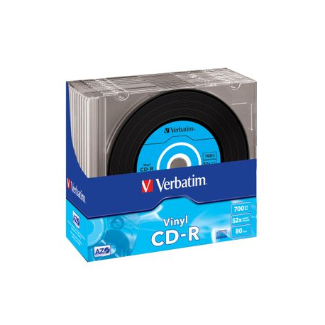 VERBATIM CD-R DATA VINYL-LOOK 10-PACK-JE