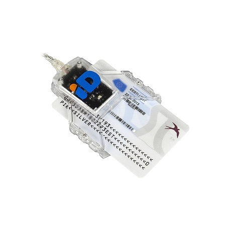 Thales IDBridge CT30 - SMART card reader (Tracks 1, 2, 3 & 4) - USB 2.0 - crystal transparent - 2