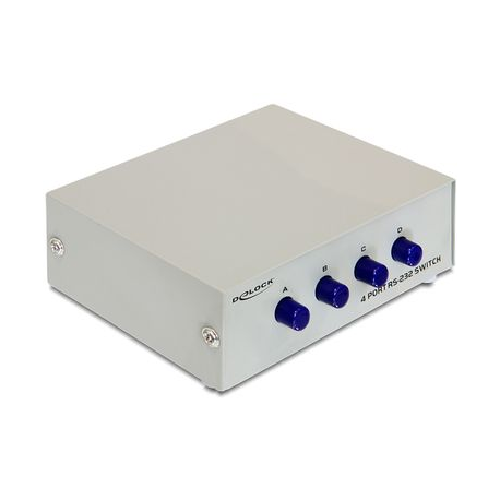DELOCK SWITCH 4-port RS-232 manuell