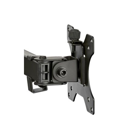 StarTech.com Desk Mount Dual Monitor Arm, Desk Clamp  /  Grommet VESA Monitor Mount for up to 32 inch Displays, Ergonomic Articulating Monitor Arm, Height Adjustable / Tilt / Swivel / Rotating - Space-saving Design (ARMDUAL2) - Mounting kit - for 2 monitors (adjustable arm) - steel - black - screen size: 13"-32" - desk-mountable - 9