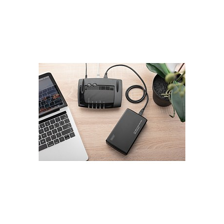 External SSD/HDD Enclosure USB 3.0 2.5' RAID SATA, JBOD, RAID0, RAID1, aluminiu