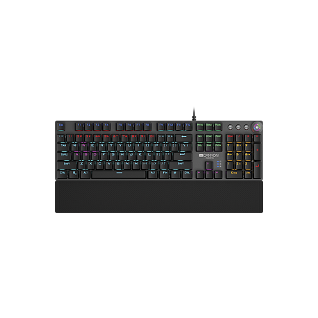 Wired Gaming Keyboard,Black 104 mechanical switches,60 million times key life