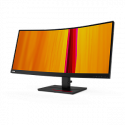 Lenovo ThinkVision T34w-20 - LED monitor - curved - 34" - 3440 x 1440 UWQHD - VA - 350 cd / m² - 3000:1 - 4 ms - HDMI, DisplayPort, USB-C - raven black