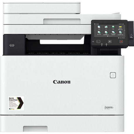 Canon i-SENSYS MF744Cdw - Multifunction printer - colour - laser - A4 (210 x 297 mm), Legal (216 x 356 mm) (original) - A4 / Legal (media) - up to 27 ppm (copying) - up to 27 ppm (printing) - 300 sheets - 33.6 Kbps - USB 2.0, Gigabit LAN, Wi-Fi(n), USB host, NFC - 1